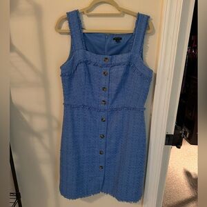 Ann Taylor blue tweed dress, gently worn. Amazing condition!!